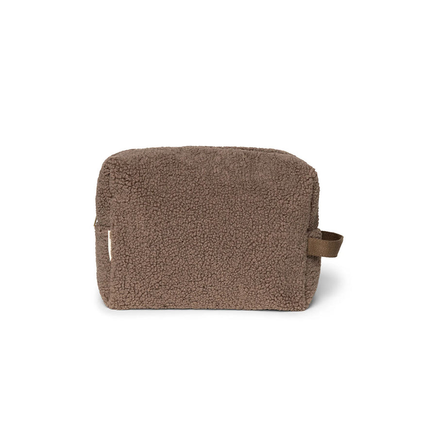 Studio Noos Brown Teddy Toiletry Bag - Brown-Changing Bag Pouches-Brown-18 x 28 x 11cm | Natural Baby Shower