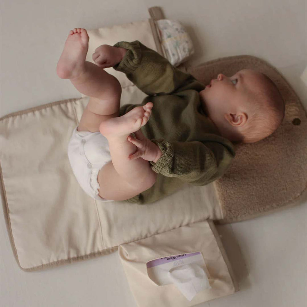 Studio Noos Ecru Teddy Changing Mat Plus - Ecru-Changing Mats-Ecru-70 x 37cm | Natural Baby Shower