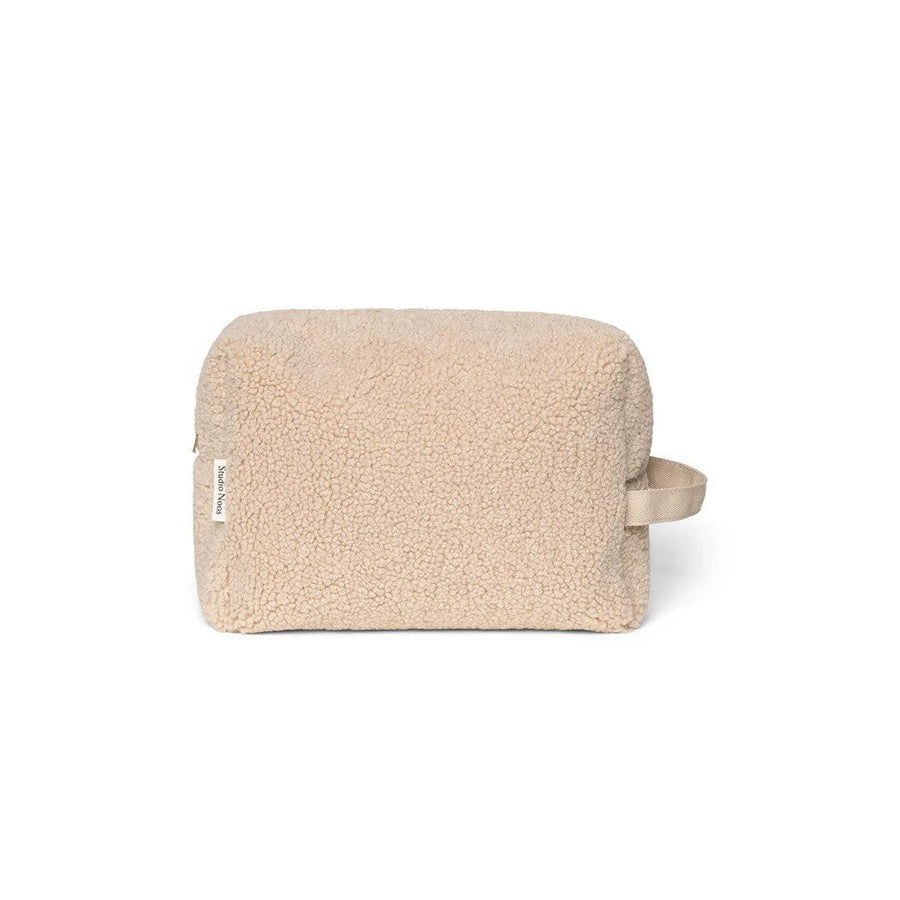 Studio Noos Ecru Teddy Toiletry Bag - Ecru-Changing Bag Pouches-Ecru-18 x 28 x 11cm | Natural Baby Shower