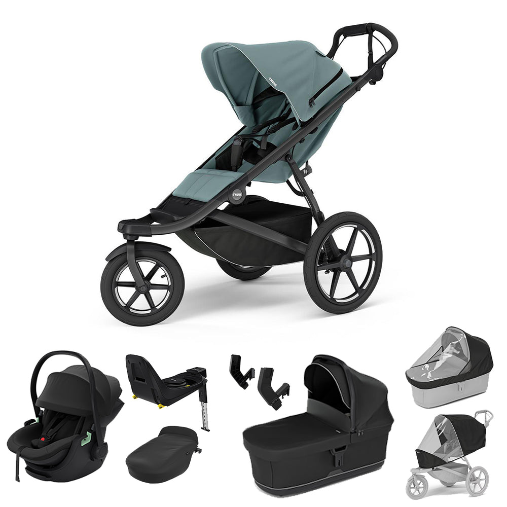 Thule Glide 3 Maple Travel System-Travel Systems-Mid Blue- | Natural Baby Shower