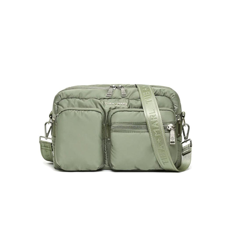 Tiba + Marl Axel Cross Body Buggy Organiser - Sage-Stroller Organisers-Sage- | Natural Baby Shower