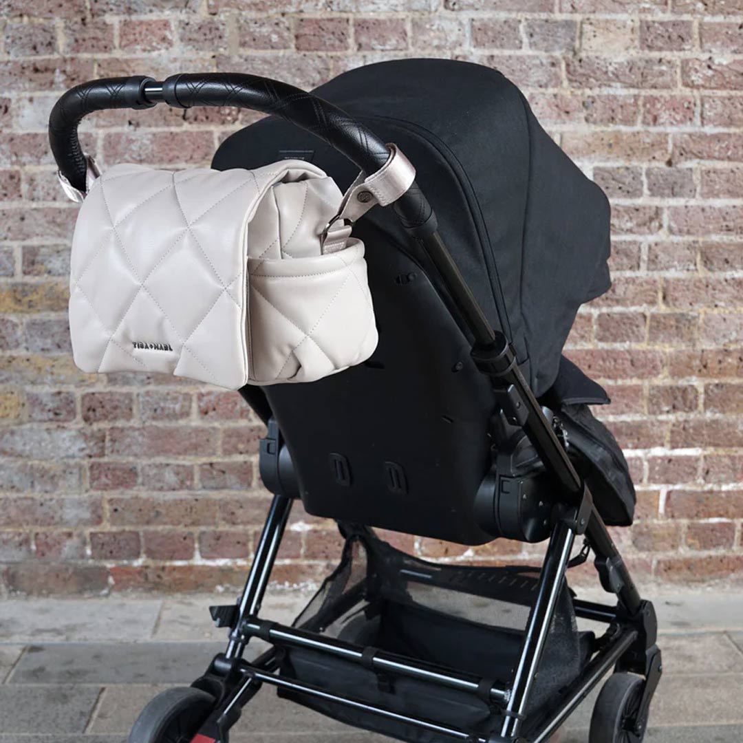 Tiba + Marl Nova Eco Compact Quilted Changing Bag Oyster Natural