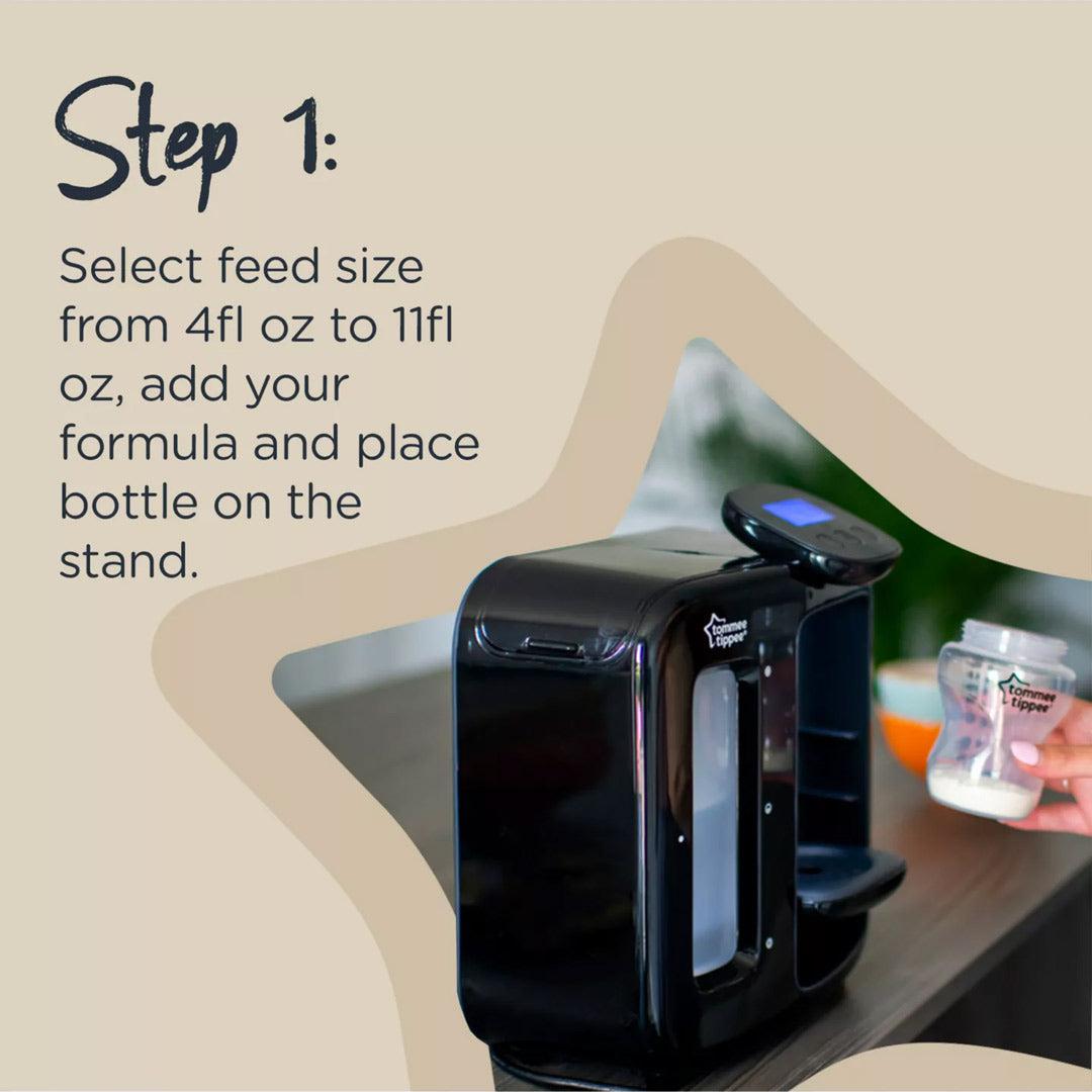 Tommee Tippee New Perfect Prep Day + Night - Black-Bottle Prep Machines-Black- | Natural Baby Shower