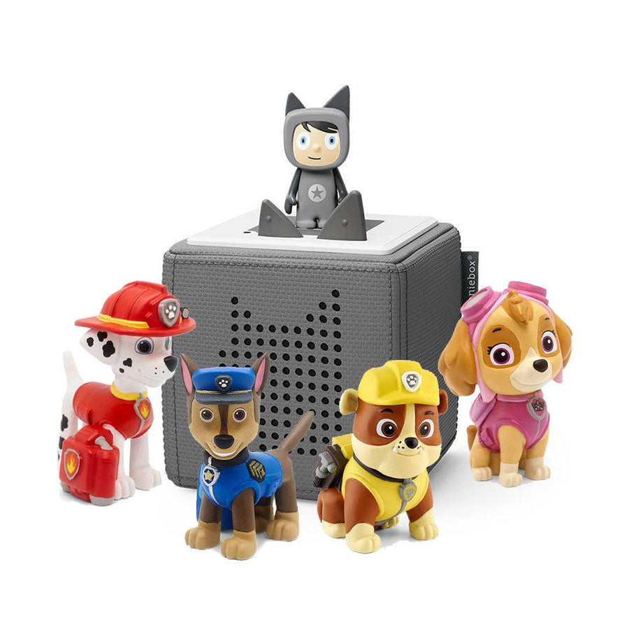 Tonies Paw Patrol Starter Bundle-Audio Player Cards + Characters-Grey- | Natural Baby Shower