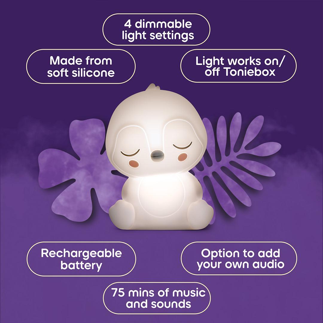 Tonies Sleepy Friends Night Light - Penguin-Audio Player Cards + Characters- | Natural Baby Shower