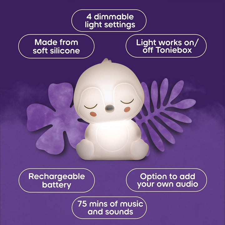Tonies Sleepy Friends Night Light - Penguin-Audio Player Cards + Characters- | Natural Baby Shower