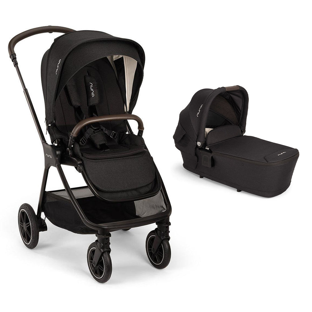 Nuna TRIV NEXT Pushchair - Caviar-Strollers-Caviar-With Carrycot | Natural Baby Shower