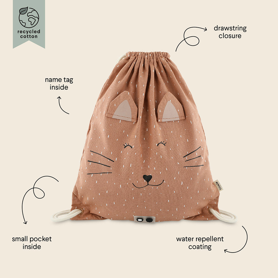 Trixie Drawstring Bag - Mrs Cat