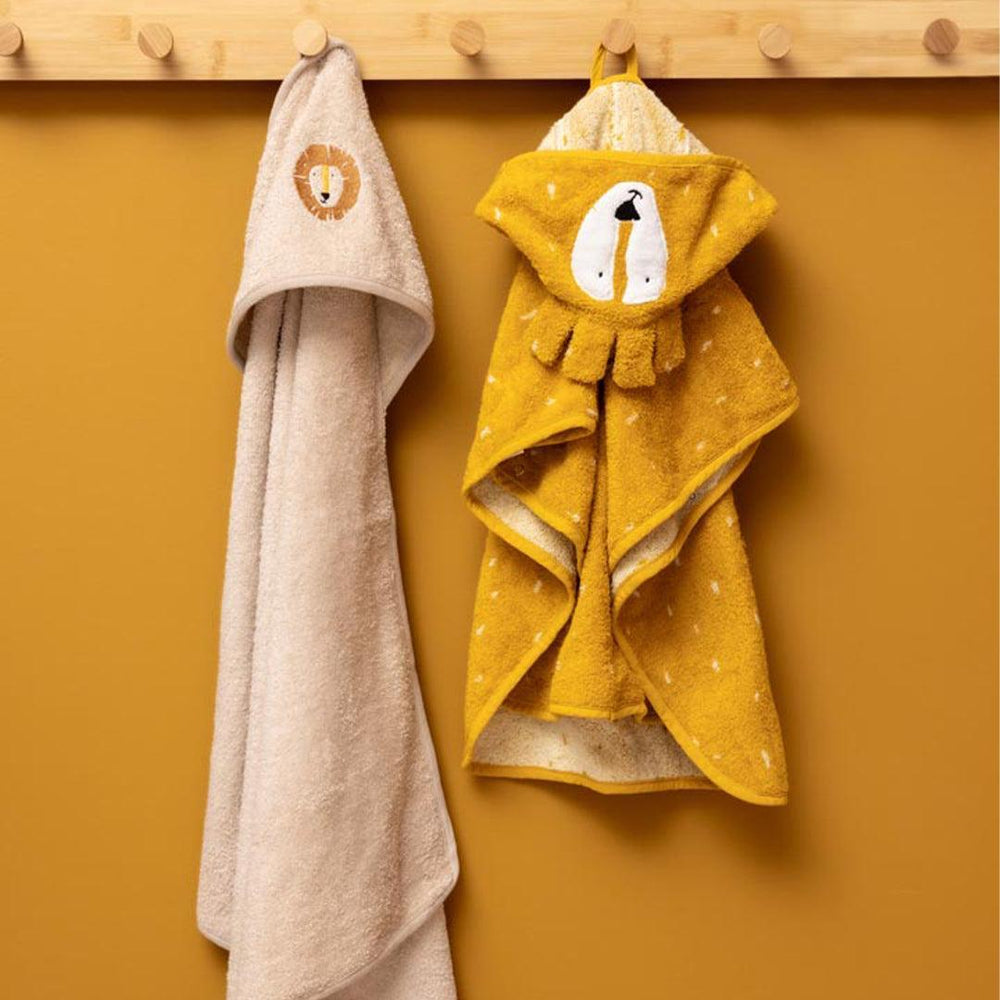 Trixie Hooded Towel - Aura Lion-Bath Towels-Aura Lion-75x75cm | Natural Baby Shower
