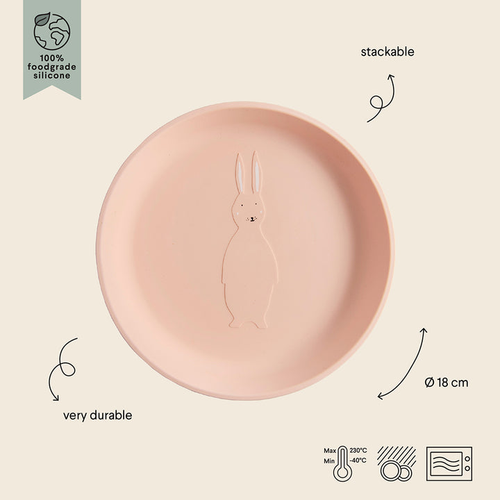 Trixie Silicone Plate - Mrs Rabbit