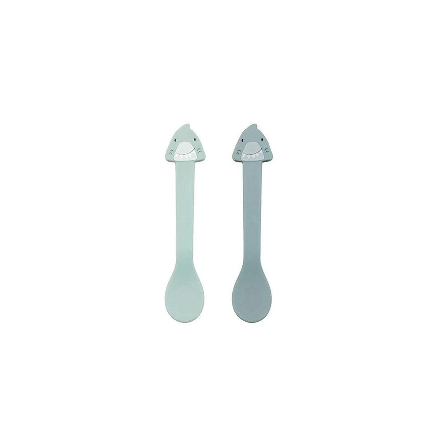 Trixie Silicone Spoon 2 Pack - Mr. Shark-Cutlery-Mr. Shark- | Natural Baby Shower