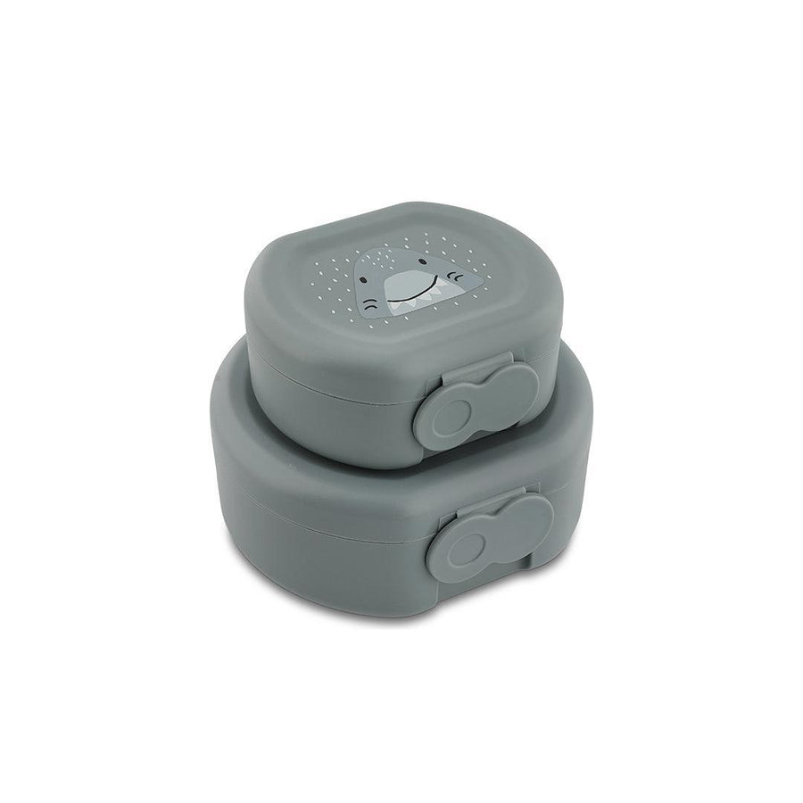 Trixie Snackbox with Clip - 2pcs - Mr. Shark-Snack Boxes-Mr. Shark- | Natural Baby Shower