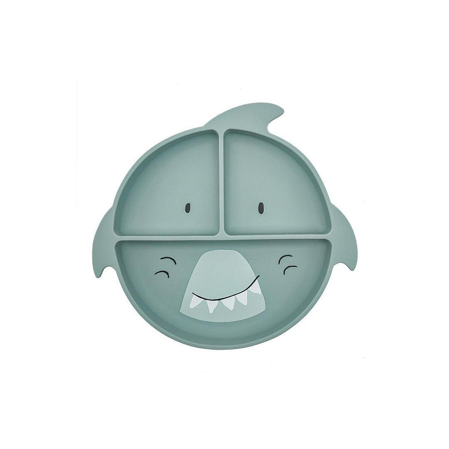 Trixie Silicone Divided Suction Plate - Mr. Shark-Plates-Mr. Shark- | Natural Baby Shower