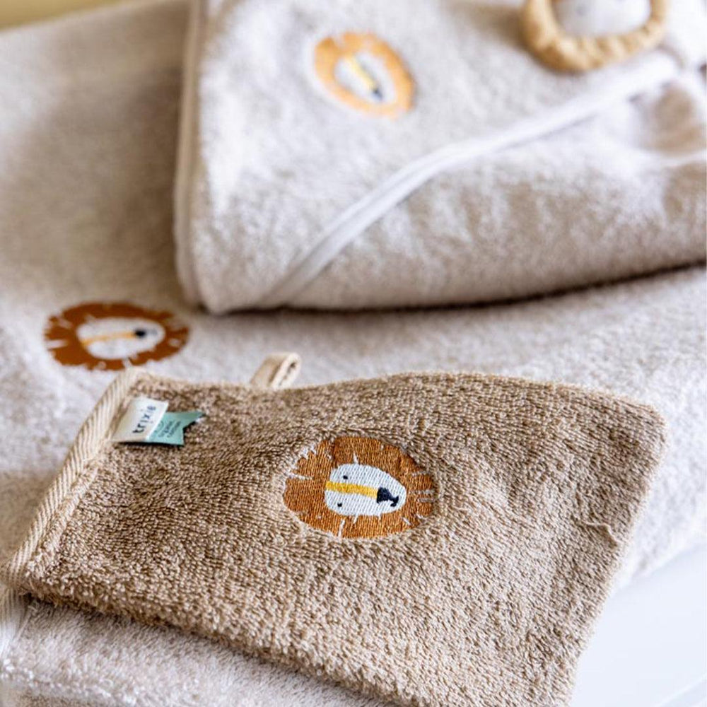 Trixie Washcloths 2 Pack - Aura Lion-Washcloths-Aura Lion-55x55cm | Natural Baby Shower