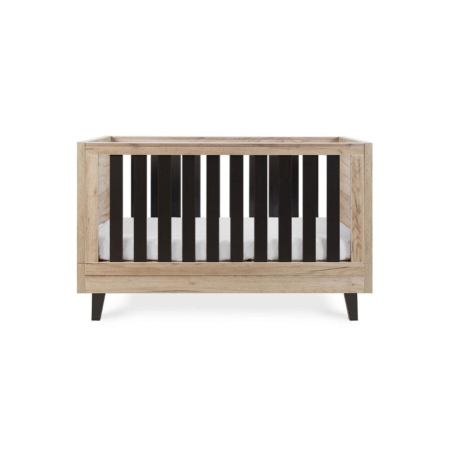 Tutti Bambini Como Cot Bed - Distressed Oak/Slate Grey-Cot Beds-Slate Grey-No Mattress | Natural Baby Shower