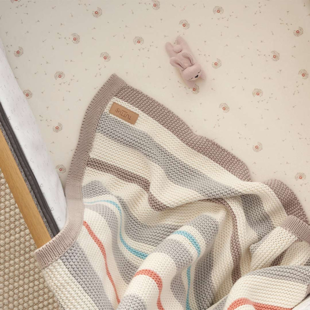 Tutti Bambini Chunky Knitted Baby Blanket - Cocoon-Blankets-Cocoon- | Natural Baby Shower