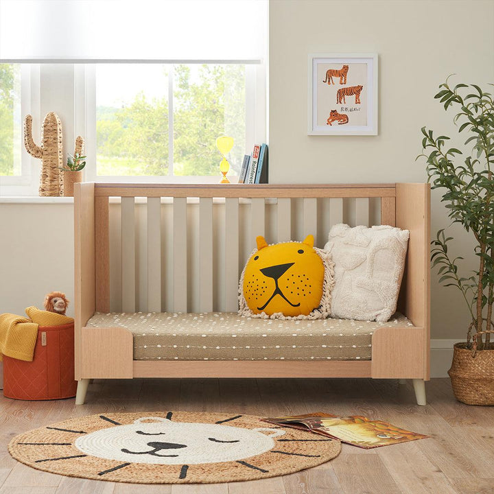 Tutti Bambini Fika Mini 3 Piece Room Set - Light Oak/White Sand-Nursery Sets-Light Oak/White Sand-No Mattress | Natural Baby Shower