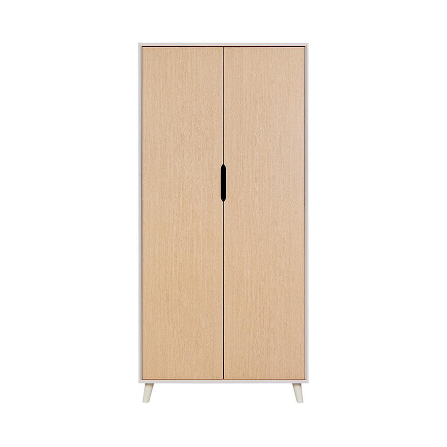 Tutti Bambini Fika Wardrobe - Light Oak/White Sand-Wardrobes-Light Oak/White Sand- | Natural Baby Shower