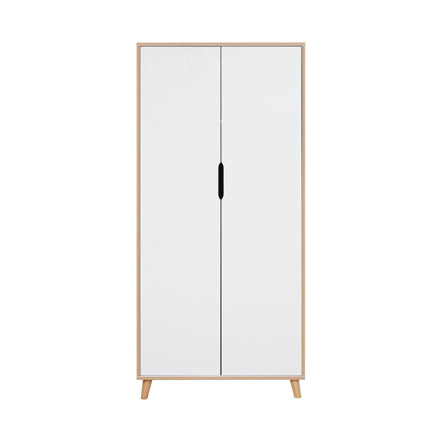 Tutti Bambini Fika Wardrobe - White/Light Oak-Wardrobes-White/Light Oak- | Natural Baby Shower