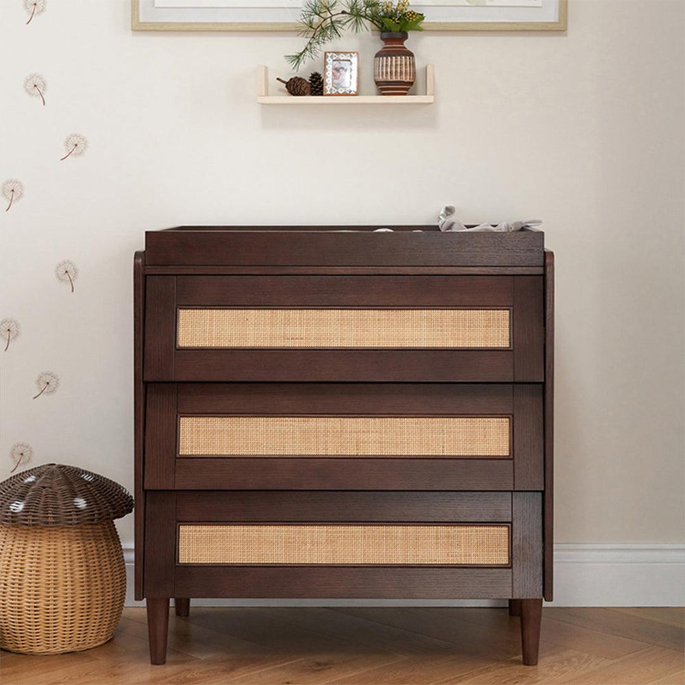 Tutti Bambini Japandi Chest Changer - Warm Walnut-Chests-Warm Walnut- | Natural Baby Shower