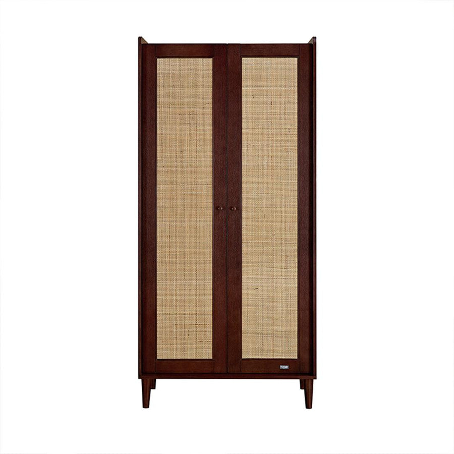 Tutti Bambini Japandi Wardrobe - Warm Walnut-Wardrobes-Warm Walnut- | Natural Baby Shower