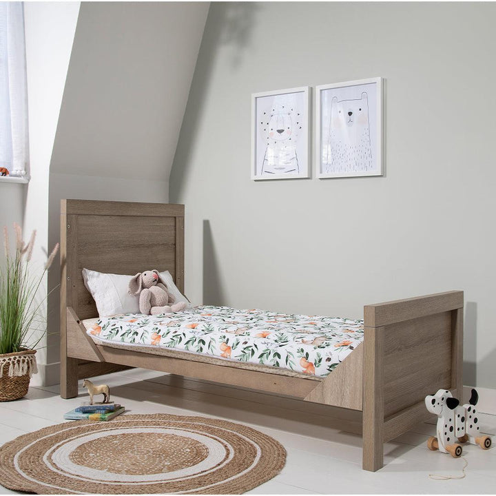 Tutti Bambini Modena 3 in 1 Cot Bed - Oak-Cot Beds-Oak-Without Mattress | Natural Baby Shower