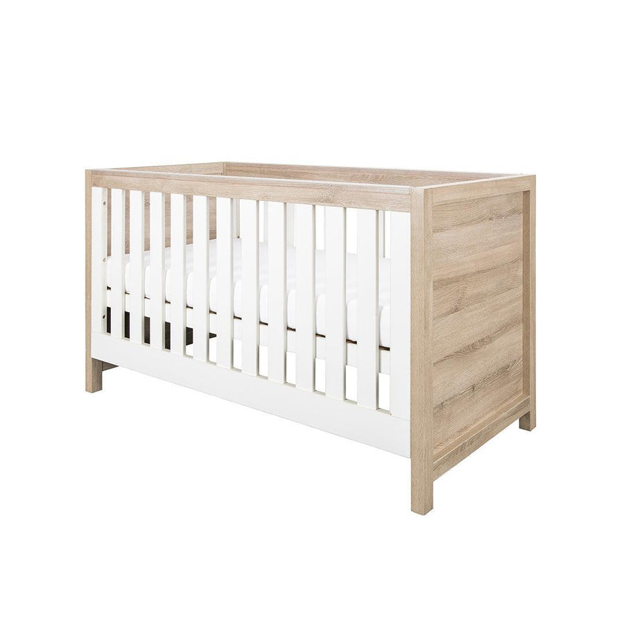 Tutti Bambini Modena 3 in 1 Cot Bed - White/Oak-Cot Beds-White/Oak-Without Mattress | Natural Baby Shower
