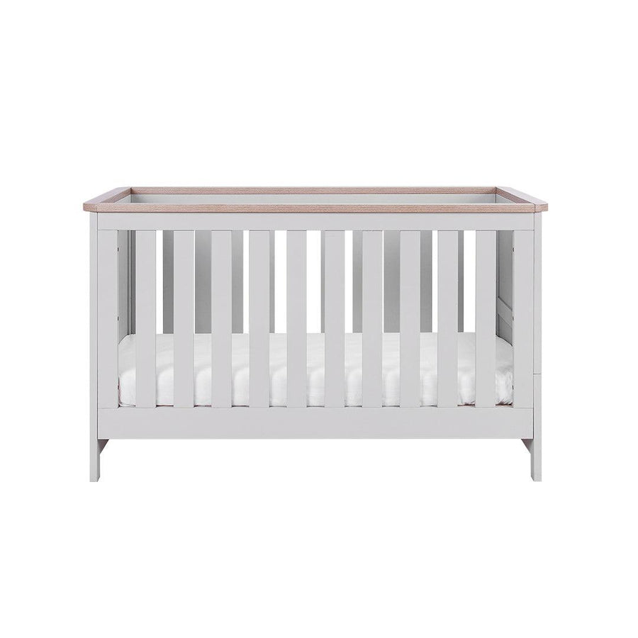 Tutti Bambini Verona Cot Bed - Dove Grey/Oak-Cot Beds-Dove Grey/Oak-No Mattress | Natural Baby Shower
