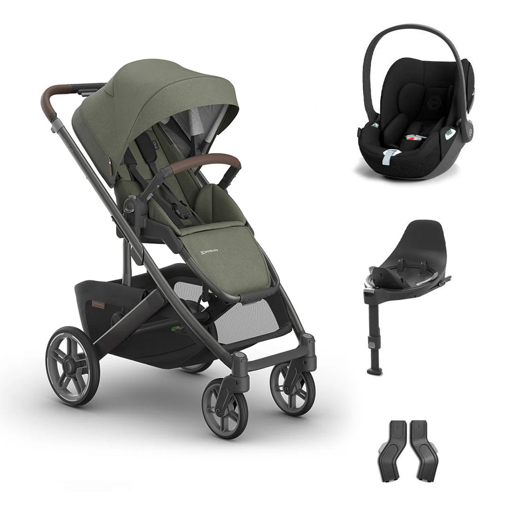 UPPAbaby CRUZ V3 + Cloud T Travel System-Travel Systems-Evelyn-CYBEX Base T | Natural Baby Shower
