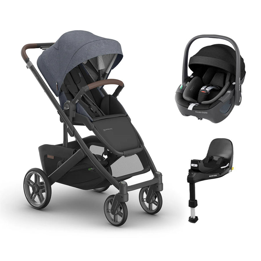 UPPAbaby CRUZ V3 + Pebble 360 Travel System-Travel Systems-Julian-Without Bassinet | Natural Baby Shower