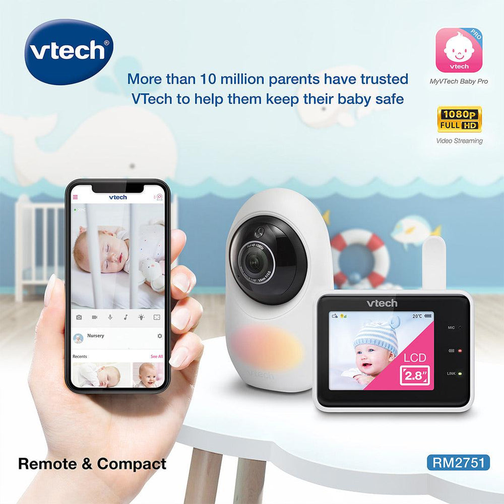Vtech RM2751 Smart Video Monitor-Baby Monitors- | Natural Baby Shower