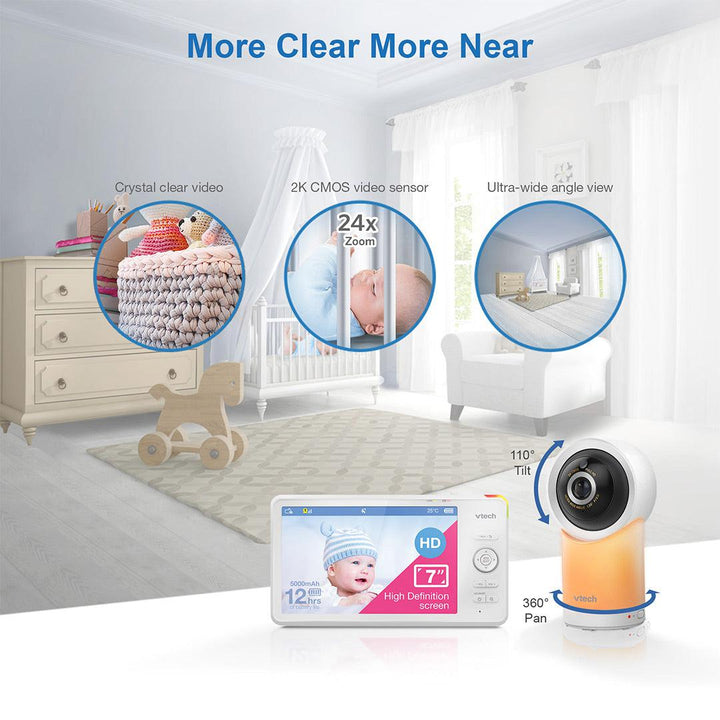 Vtech RM7766 HD 7in Wifi Monitor-Baby Monitors- | Natural Baby Shower