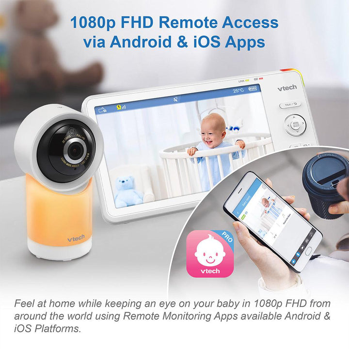 Vtech RM7766 HD 7in Wifi Monitor-Baby Monitors- | Natural Baby Shower