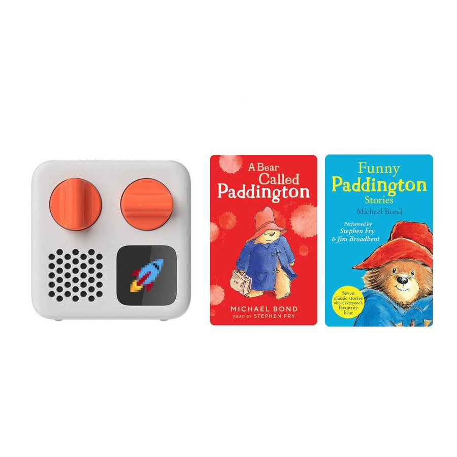 Yoto Mini Player Bundle - Paddington Bear| 2024 Edition-Audio Players-No Headphones- | Natural Baby Shower