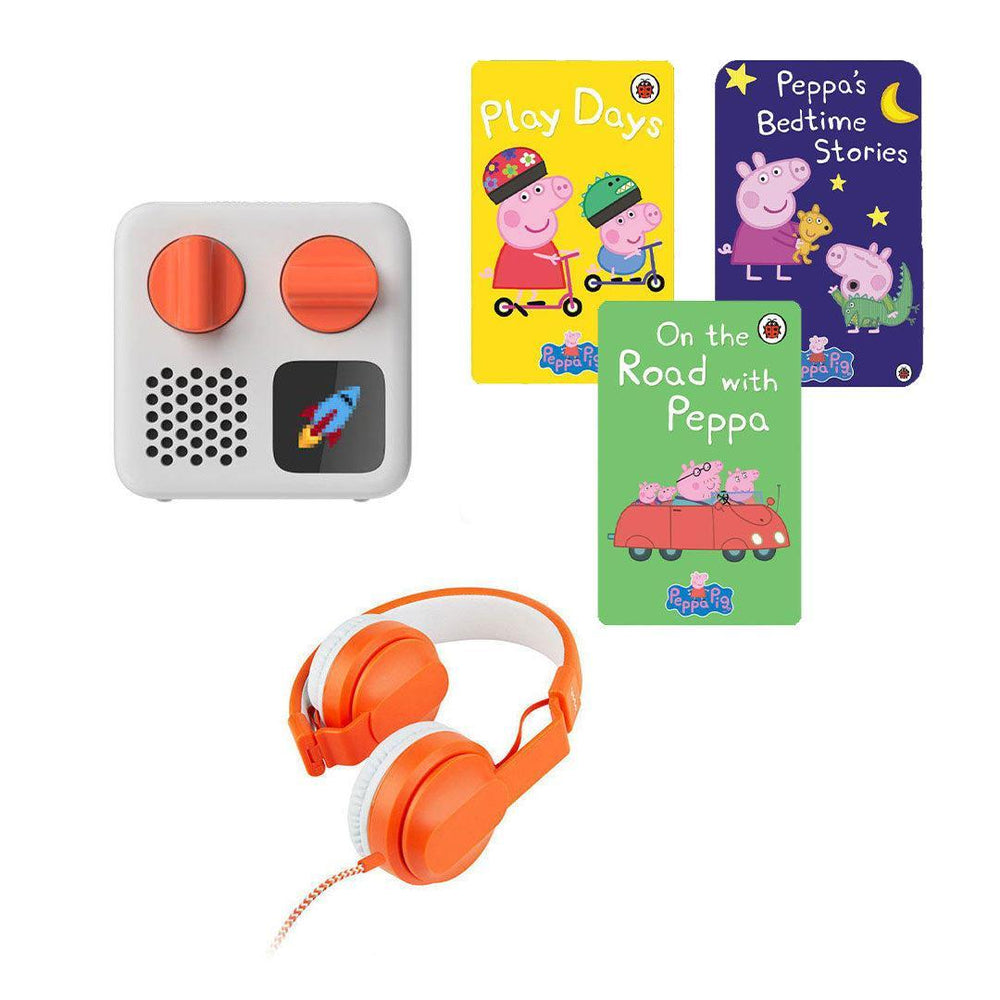 Yoto Mini Player Bundle - Peppa Pig | 2024 Edition-Audio Players-With Headphones- | Natural Baby Shower