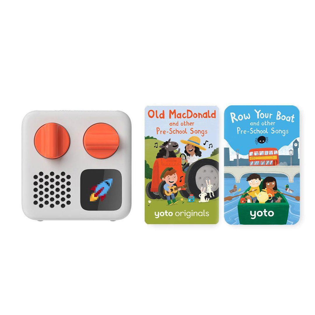 Yoto Mini Player Bundle - Pre-School Songs| 2024 Edition-Audio Players-No Headphones- | Natural Baby Shower