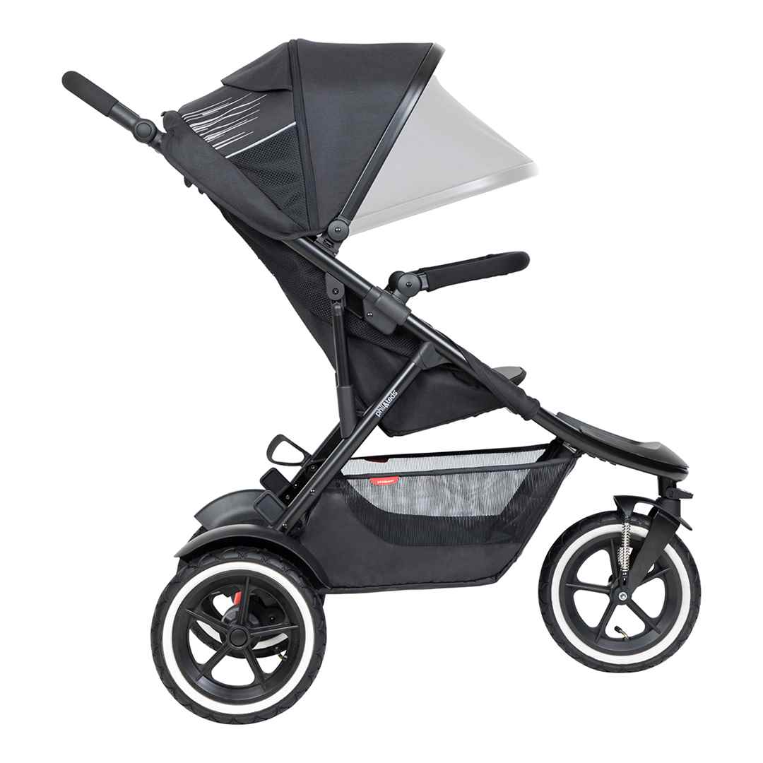Phil & Teds Sport Pushchair - Black-Strollers-Black-No Carrycot | Natural Baby Shower