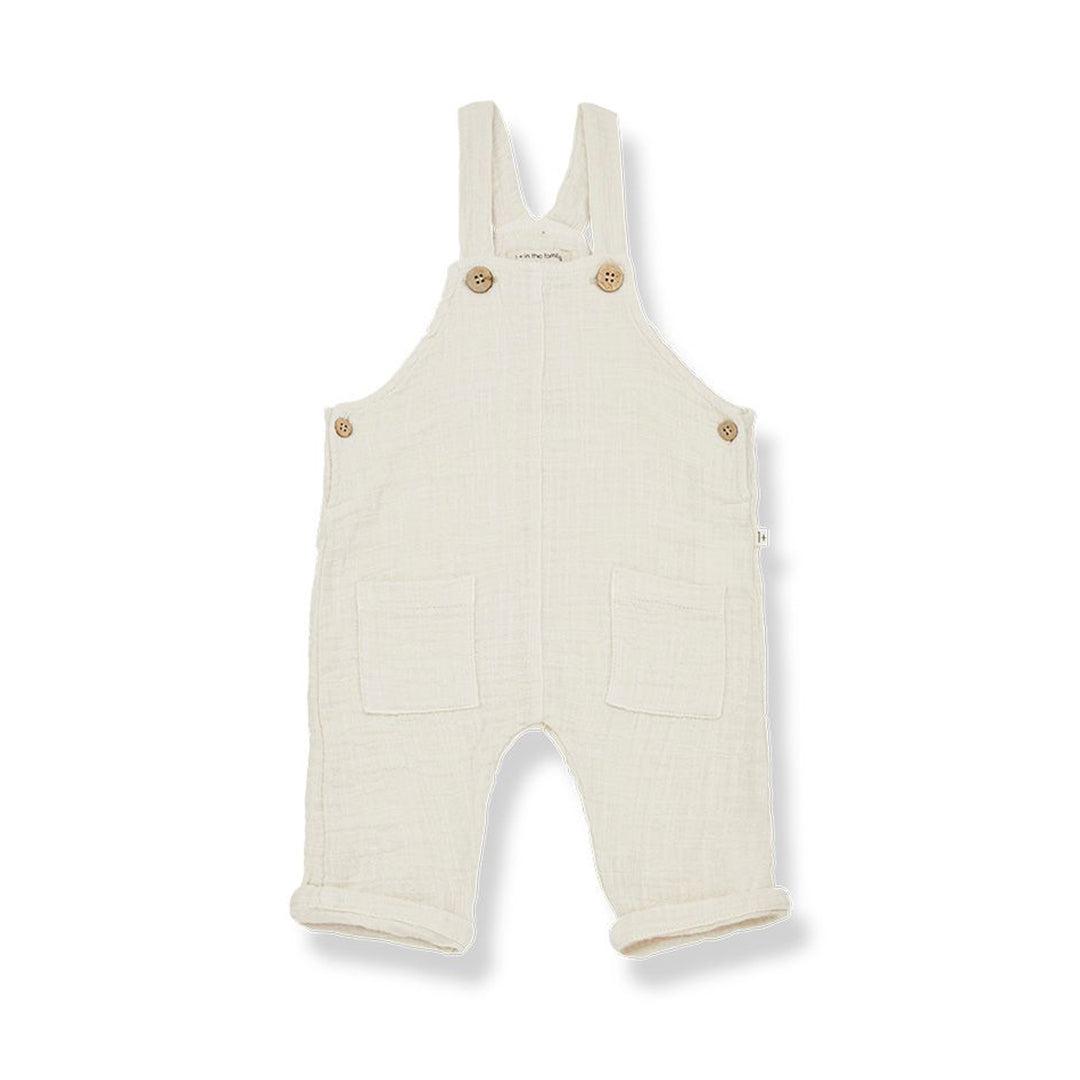 1+ in the family Aritz Overalls - Bone-Dungarees-Bone-6m | Natural Baby Shower