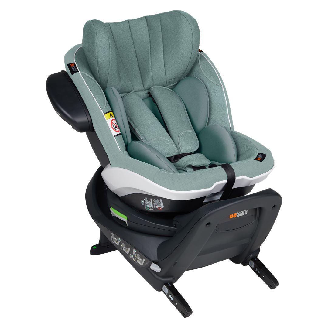 BeSafe iZi Twist i-Size Car Seat - Sea Green Melange-Car Seats- | Natural Baby Shower
