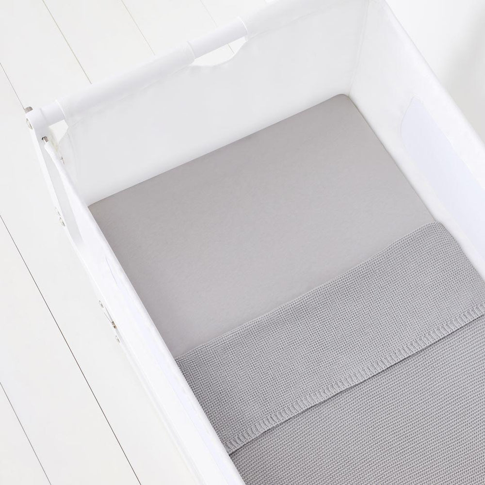 Snuz Crib Fitted Sheets - Grey - 2 Pack-Sheets- | Natural Baby Shower
