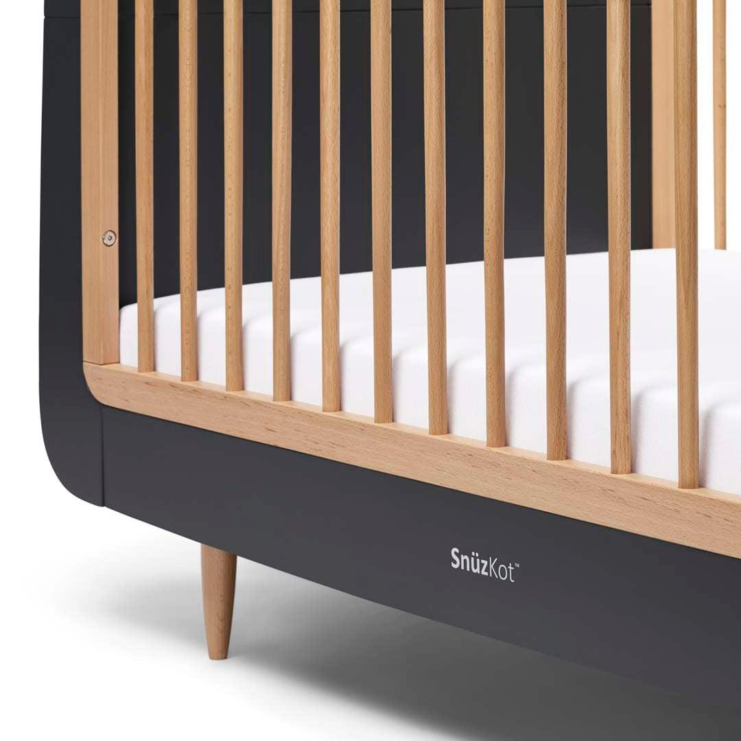 SnuzKot Skandi 2 Piece Nursery Furniture Set - Slate Natural-Nursery Sets- | Natural Baby Shower