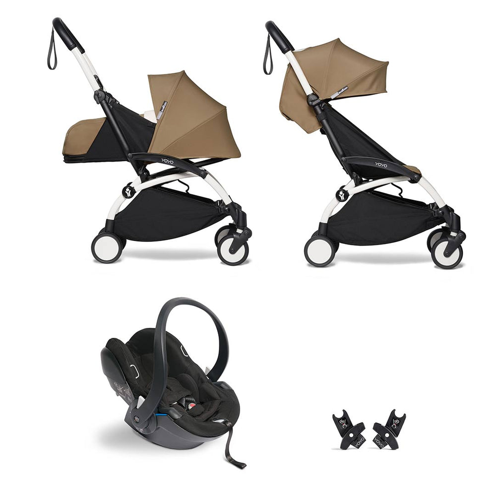BABYZEN YOYO2 Travel System - Toffee-Travel Systems-Toffee-White | Natural Baby Shower