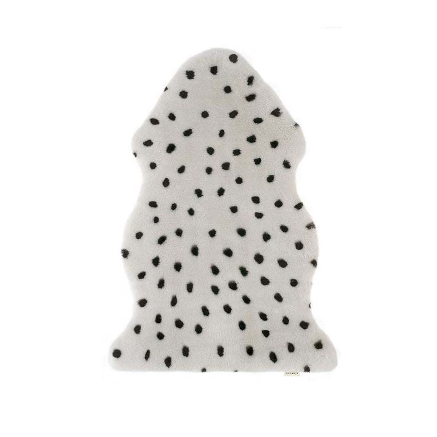 BINIBAMBA Merino Sheepskin Wrigglemat - Dalmatian Dove-Rugs- | Natural Baby Shower