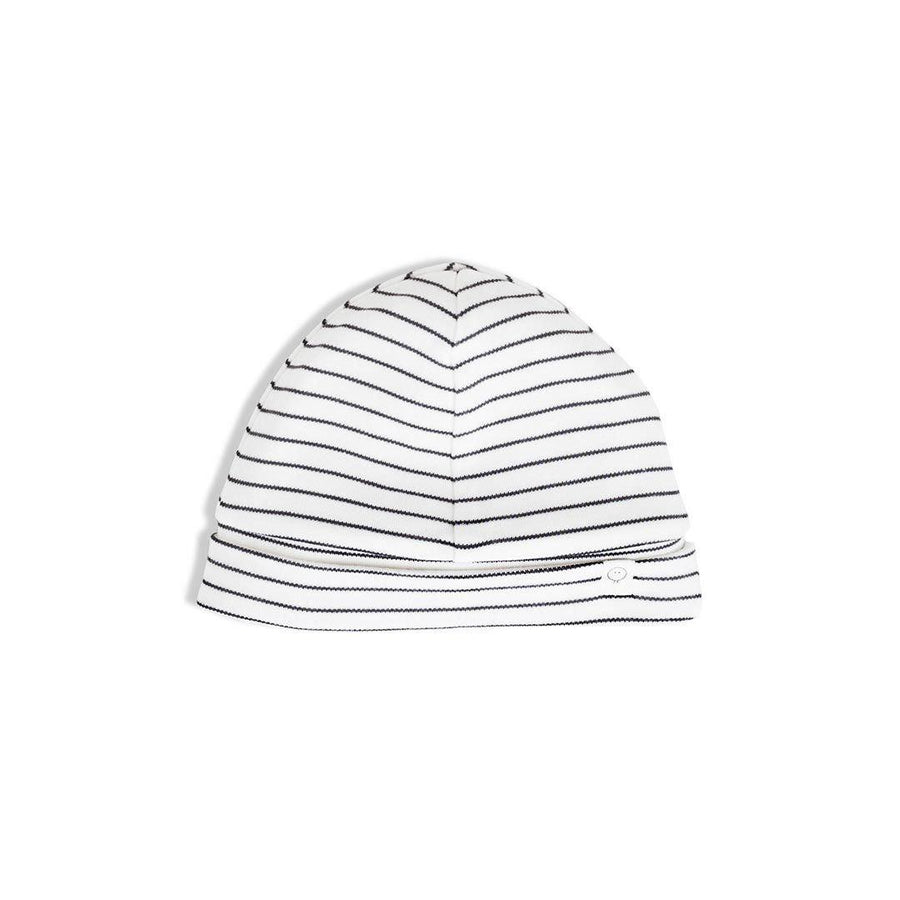 MORI Hat - Grey Stripe-Hats-NB-Grey Stripe | Natural Baby Shower
