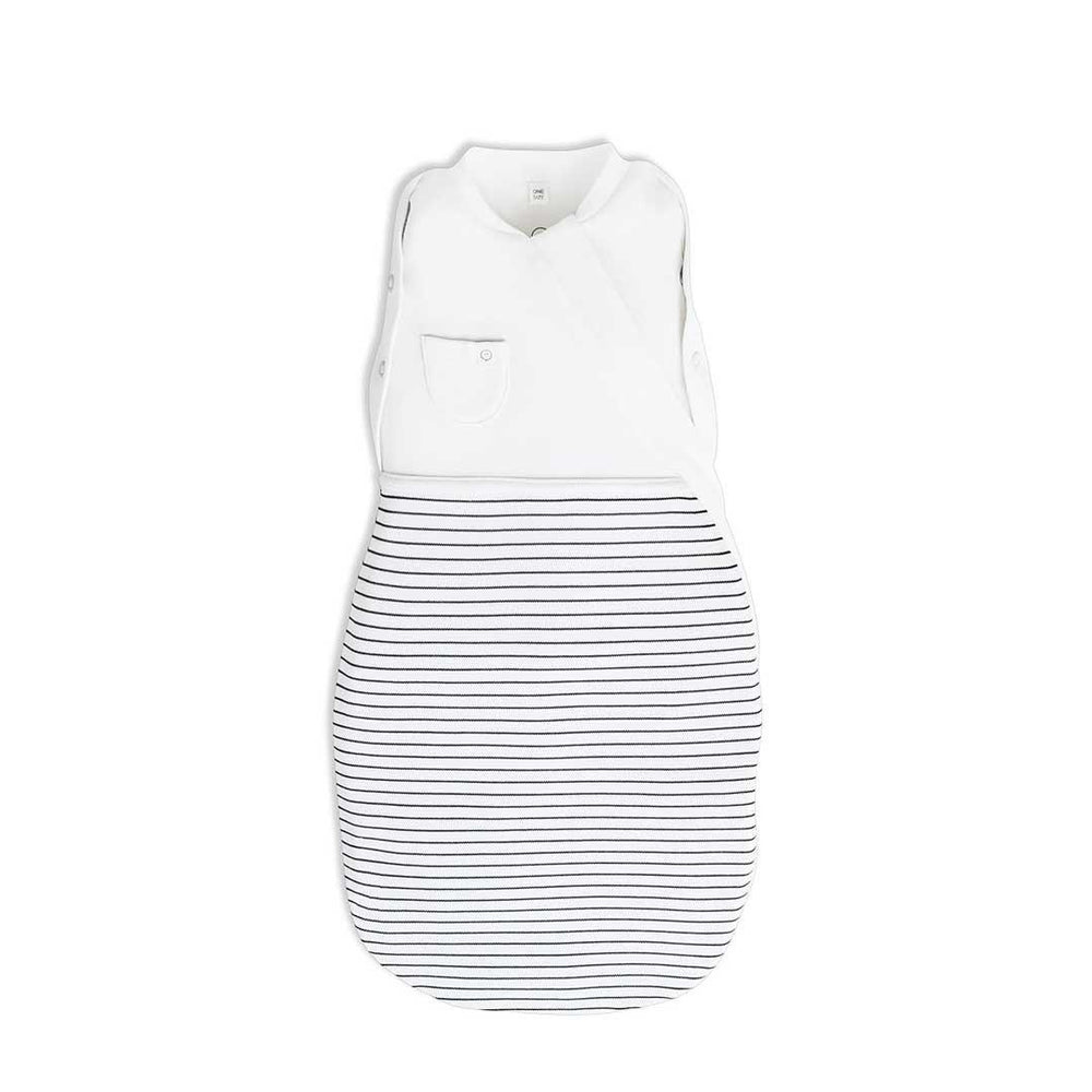 MORI Swaddle Bag - Grey Stripe-Sleepsack Swaddles-NB-Grey Stripe | Natural Baby Shower