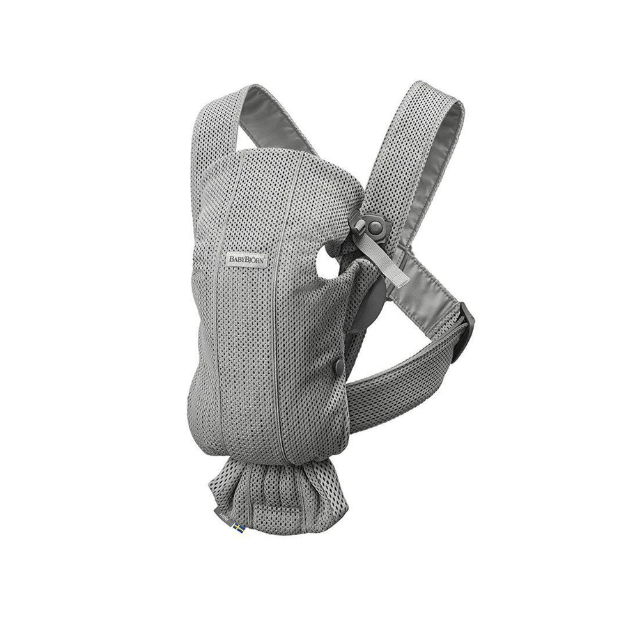 BabyBjorn Mini 3D Mesh Baby Carrier - Grey-Baby Carriers-Grey- | Natural Baby Shower
