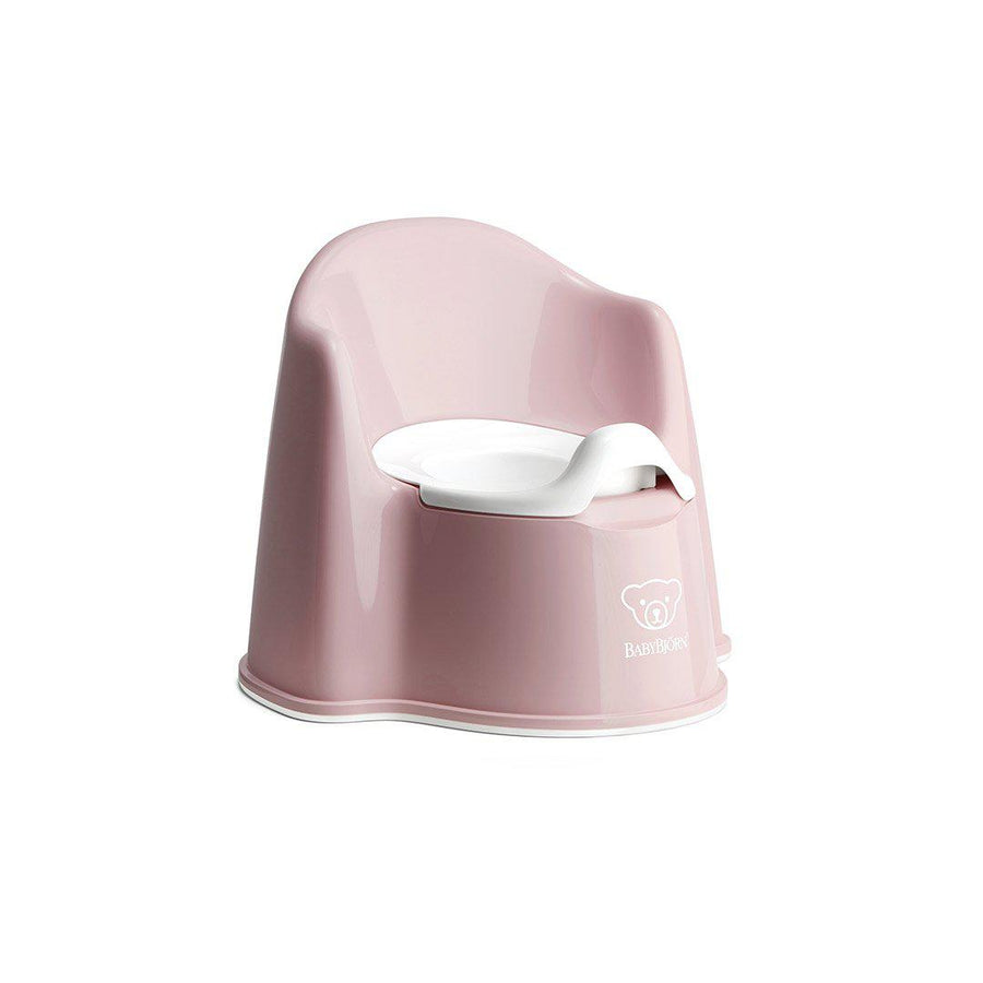 BabyBjorn Potty Chair - Powder Pink/White-Potties- | Natural Baby Shower