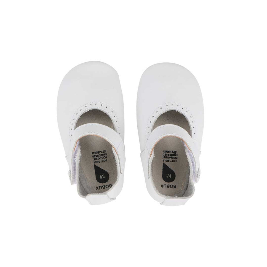 Bobux Soft Sole Shoes - White Delight-Pre Walkers-S-White Delight | Natural Baby Shower