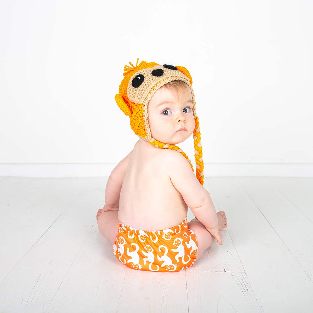 TotsBots Bamboozle Nappy Wrap - ChimPANTzee-Nappies-Size 1-ChimPANTzee | Natural Baby Shower