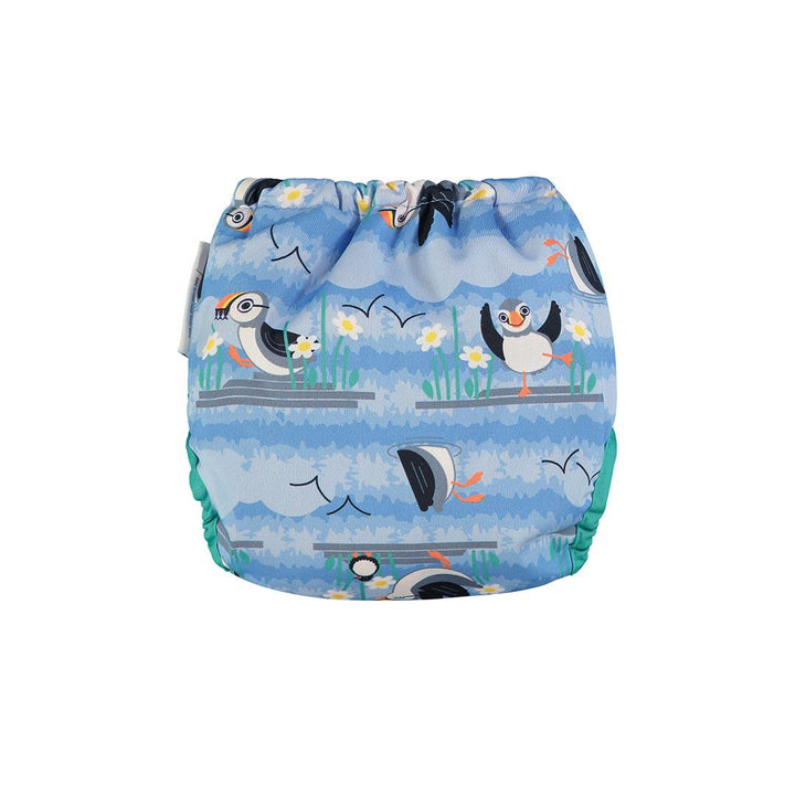 Close Single Aplix Nappy Wrap - Blue Puffin-Nappies-Blue Puffin-One Size | Natural Baby Shower